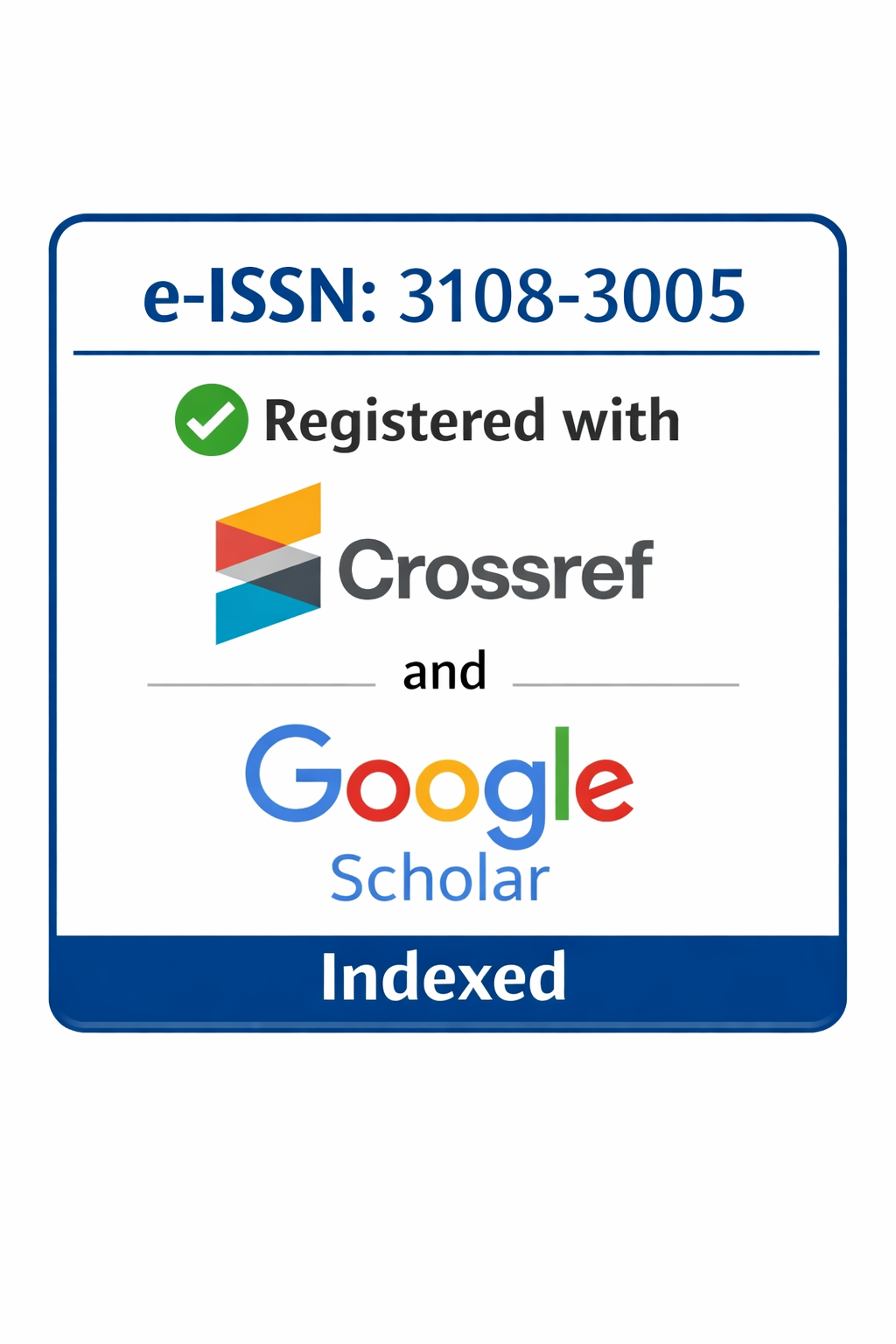 Indexed in Crossref and Google Scholar